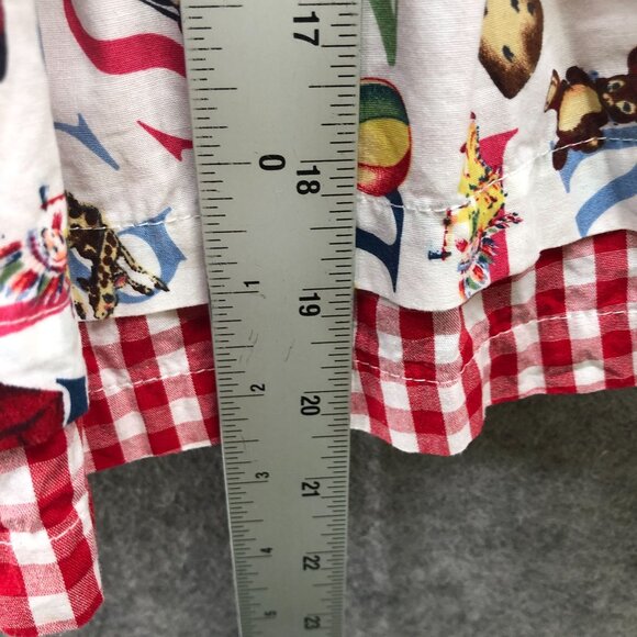 Powell Craft Girls 2T-3T Alphabet Dress Sleeveless Collared Ruffle Retro - Picture 8 of 9